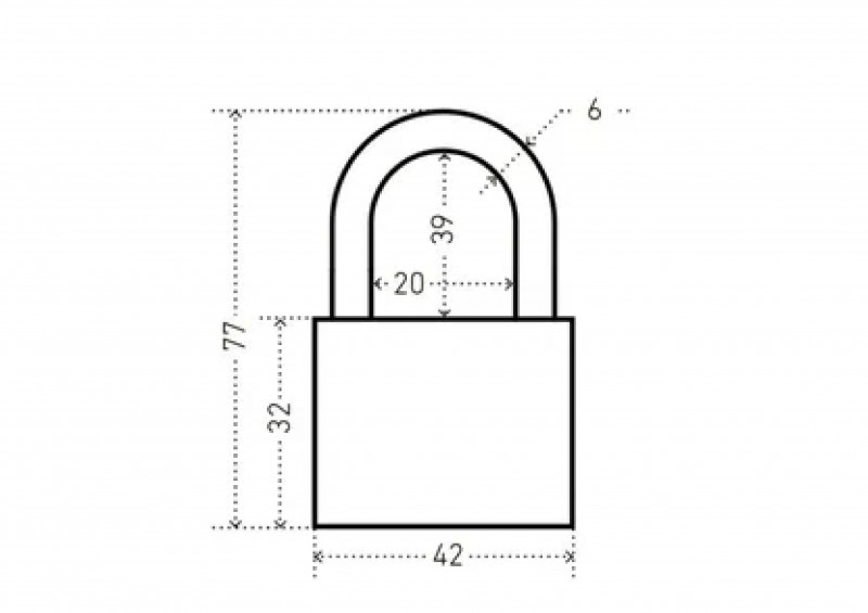 Замок навесной длин дужка ВС1Ч-364ПД 6мм 5кл Аллюр оранж