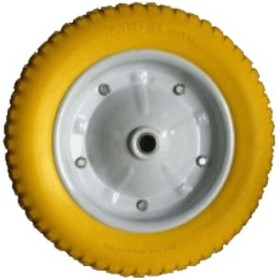 Колесо D16 полиуретан 350мм сим.ступица PU3.5-8D16сим