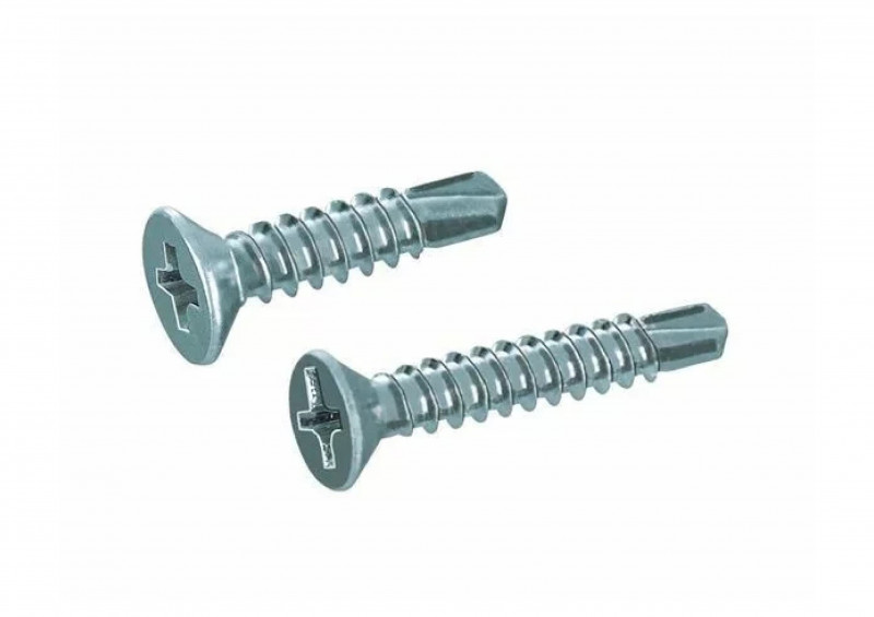 Саморез оконный DIN 7504 белый цинк 6,3х50