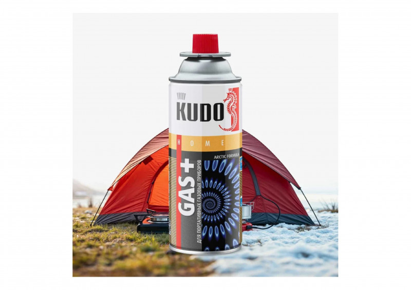 Газ для портативных плит 520 мл KU-Н403/12 KUDO