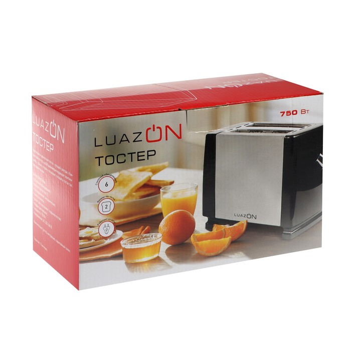 Тостер LT-03 750 Вт 6 режимов прожарки 2 слота белый