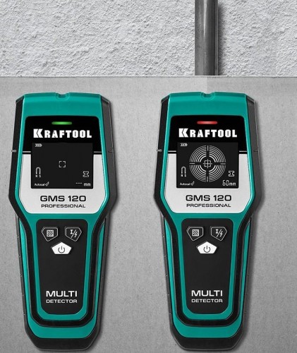 Универсальный детектор скрытой проводки ЖК дисплей GMS-120 KRAFTOOL