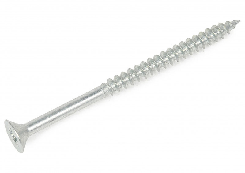Саморез универсальный белый цинк 6х30