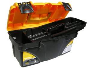 Ящик для инструментов 16" черный с желтым ТИТАН