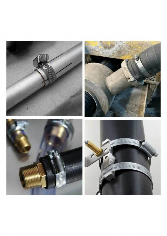 Хомут червячный 32-50мм нерж