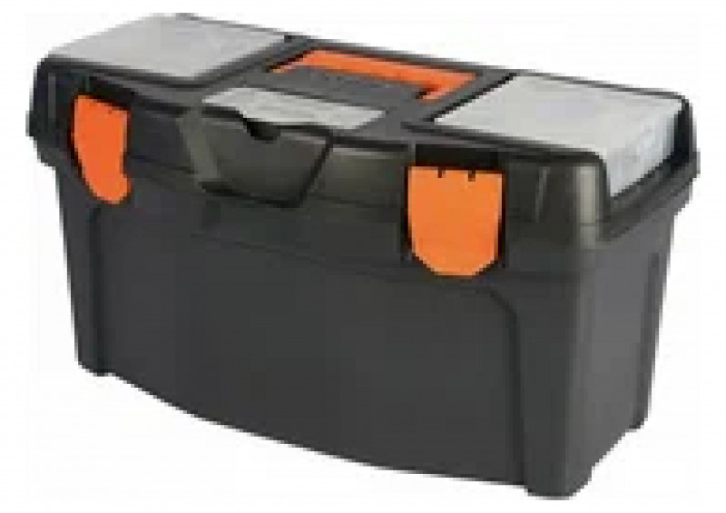 Ящик для инструментов 19" черный/оранжевый MASTER Economy