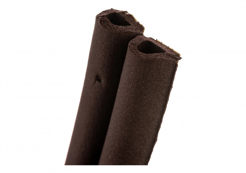 Уплотнитель бытовой резиновый WALLS D-профиль самоклеющийся коричневый 10м