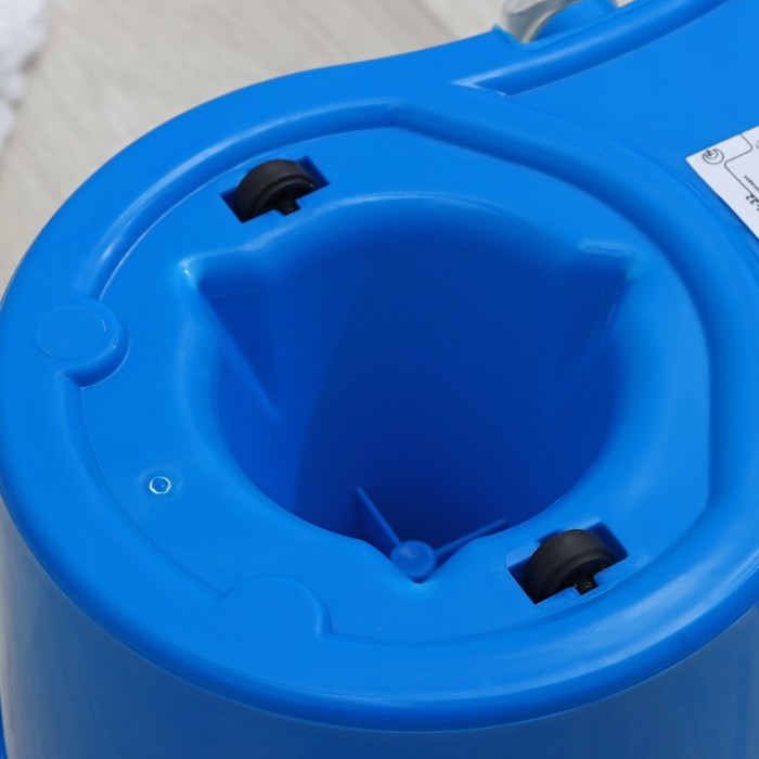 Швабра с отжимом и ведром 14л. запасная насадка