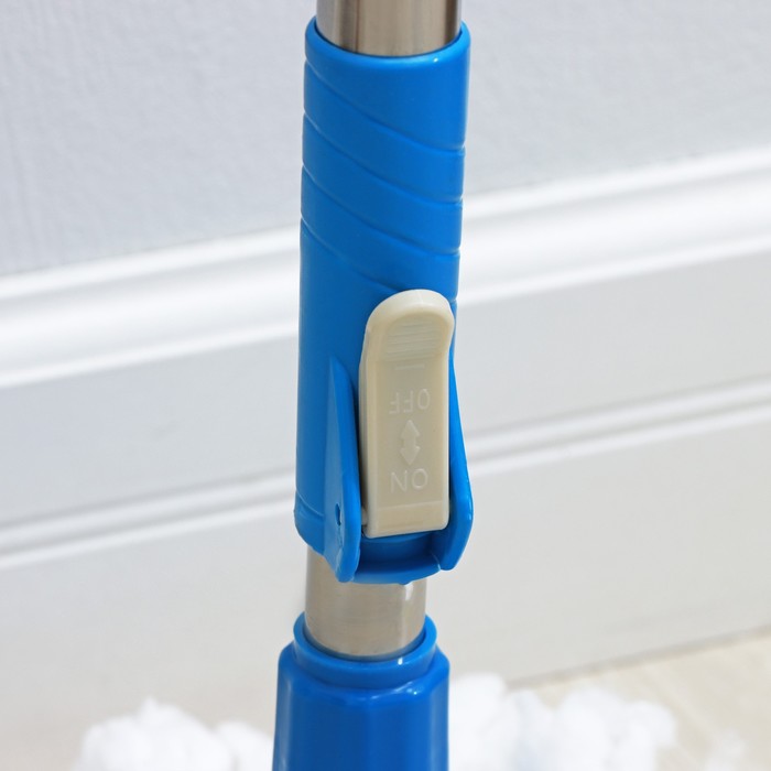 Швабра с отжимом и ведром 14л. запасная насадка