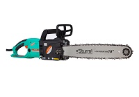 Пила цепная электрическая STURM CC99222 длина шины 16" шаг цепи 3/8" 4,65кг 59 звеньев 2200Вт