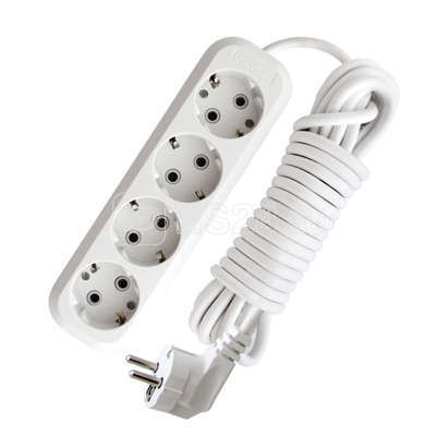 Удлинитель бытовой ПВС 3х1 IP20 S-304 4х5м с/з 13А с выкл. UNIVersal