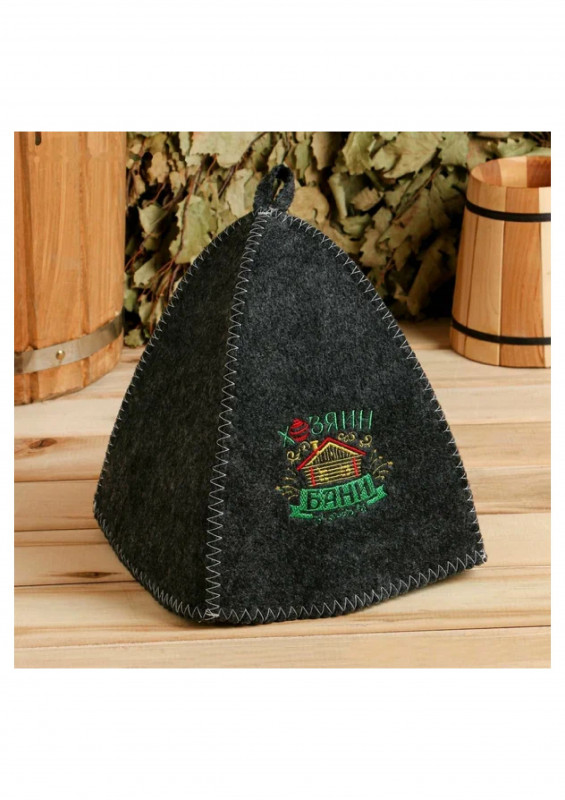 Набор шапок для бани и сауны "Хозяин бани и жена хозяина бани" 2шт