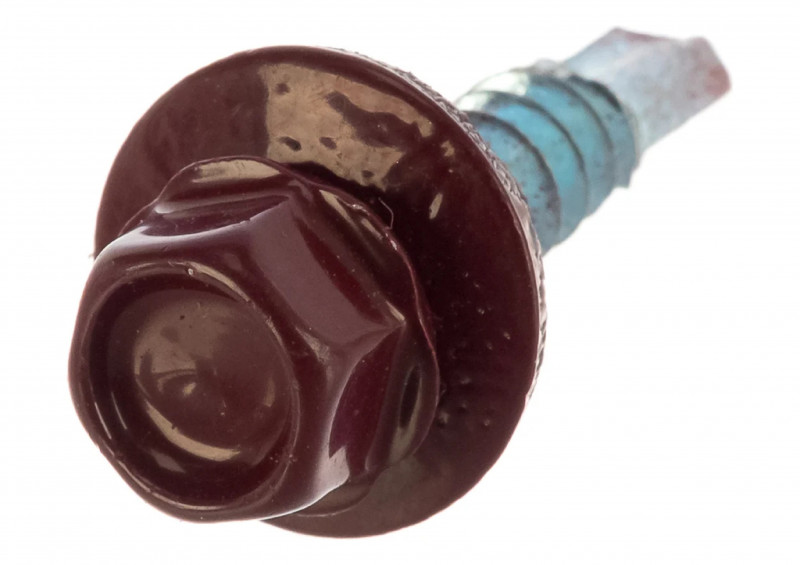 Саморез кровельный RAL3005 5,5х25 винно-красный