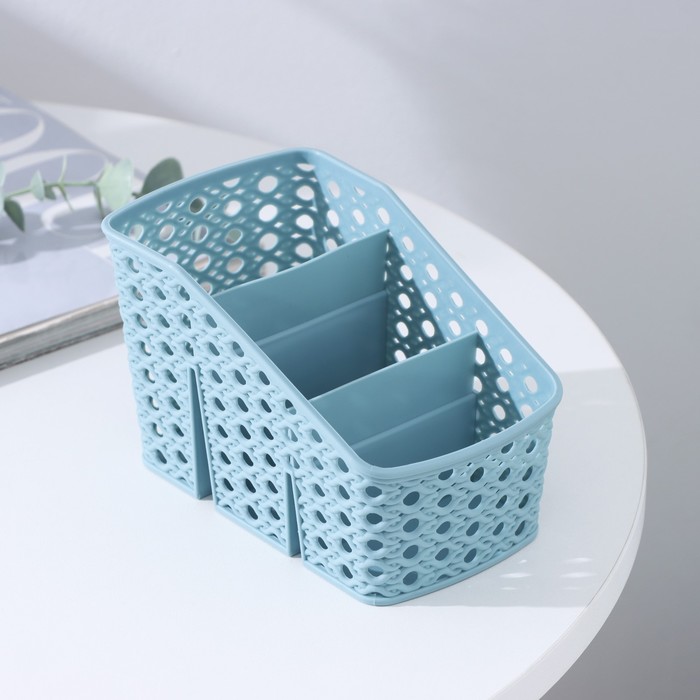 Органайзер для мелочей 3 отделения 15,5х9,5х9,5см "Петелька"