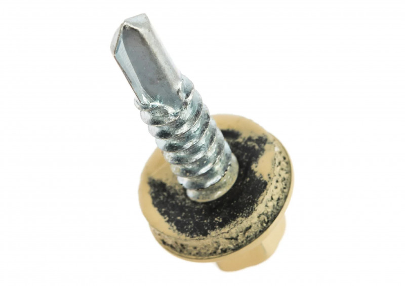 Саморез кровельный RAL1014 4,8х50 слоновая кость