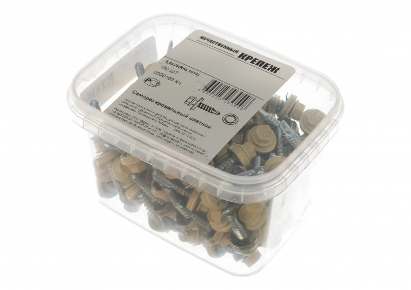 Саморез кровельный RAL1014 4,8х50 слоновая кость