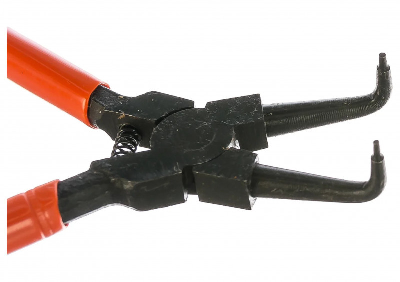 Съемник для внутренних стопорных колец изогнутые губки сжим 150мм SPARTA