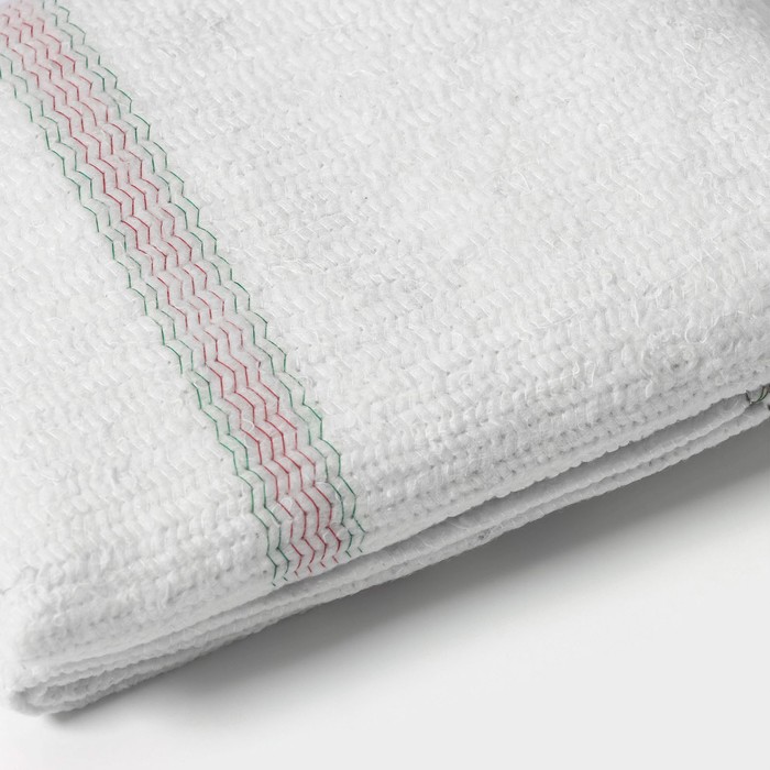 Тряпка для мытья пола,вискоза-ХПП, с оверлоком, 50х80см, плотность 220г/м, цвет белый