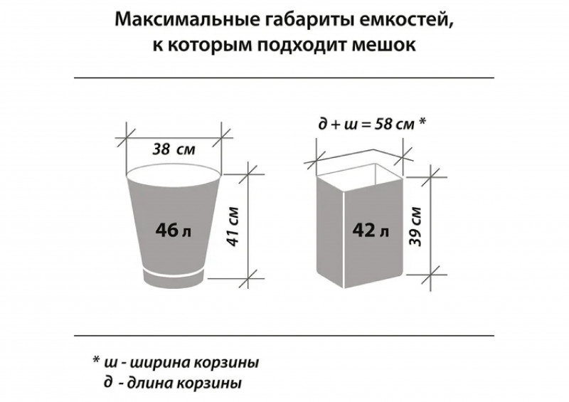 Мешки для мусора БИО 60л 20шт