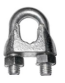 Зажим стальных канатов DIN741 М4 нержавейка