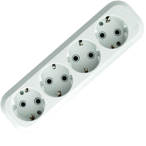 Колодка 4-гнезда с/з UNIVersal Е304