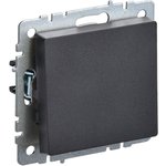 Выключатель 1кл СП 10А ВС10-1-0-БрЧ черный BRITE IEK