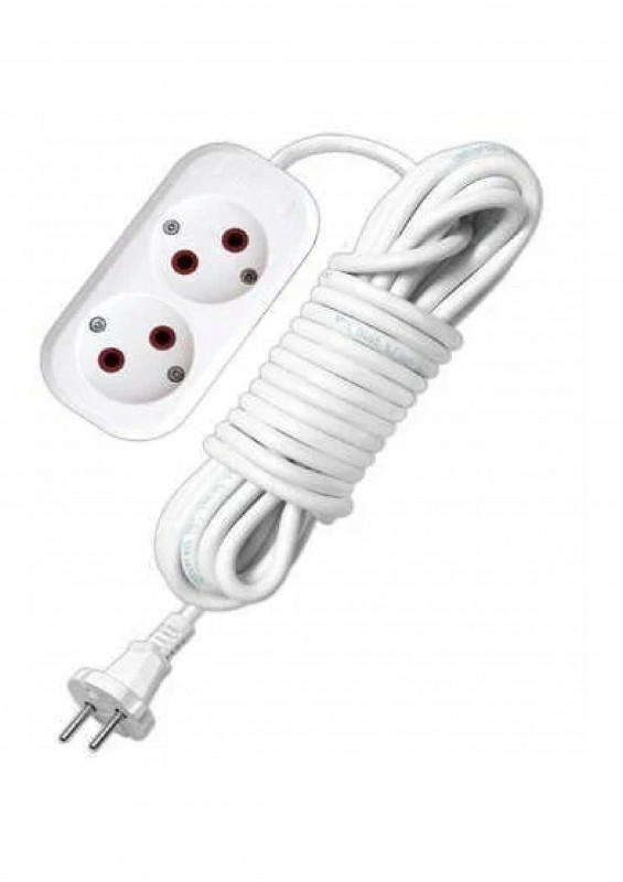 Удлинитель бытовой ПВС 2х0,75 IP20 У6-011М 2х3м б/з 6А UNIVersal